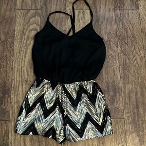Sequin Romper